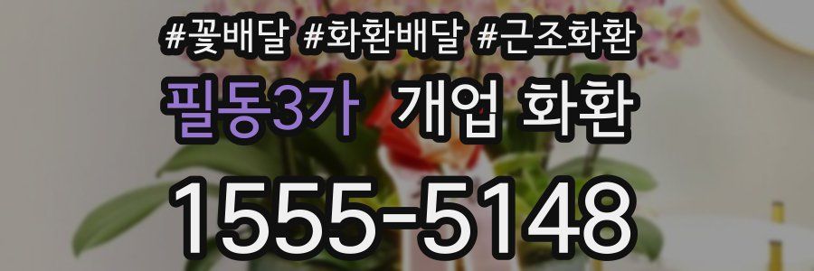 필동3가 개업 화환