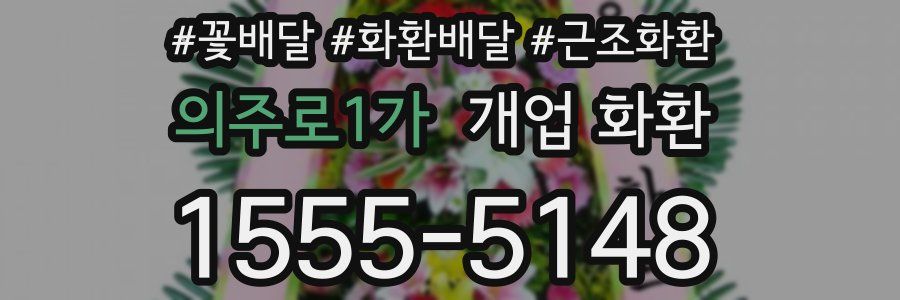 의주로1가 개업 화환