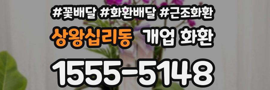 상왕십리동 개업 화환