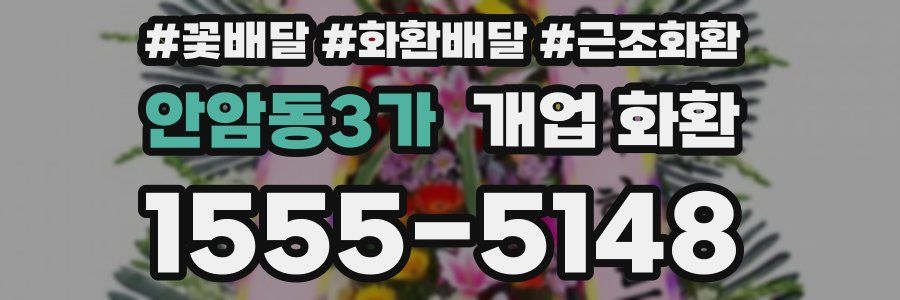 안암동3가 개업 화환