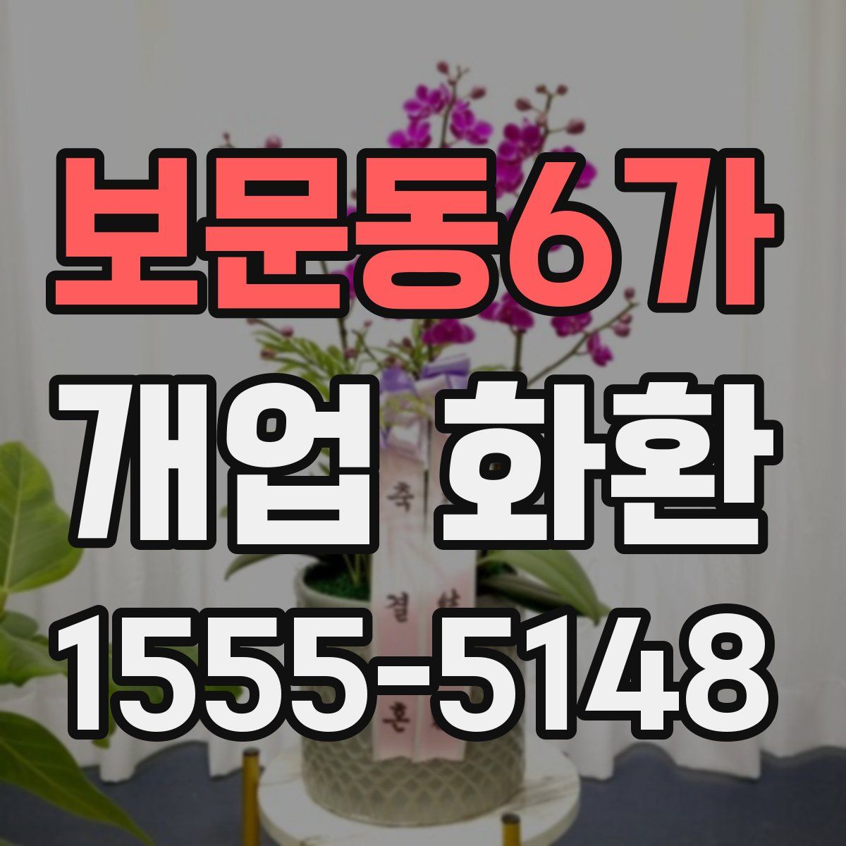 보문동6가 개업 화환
