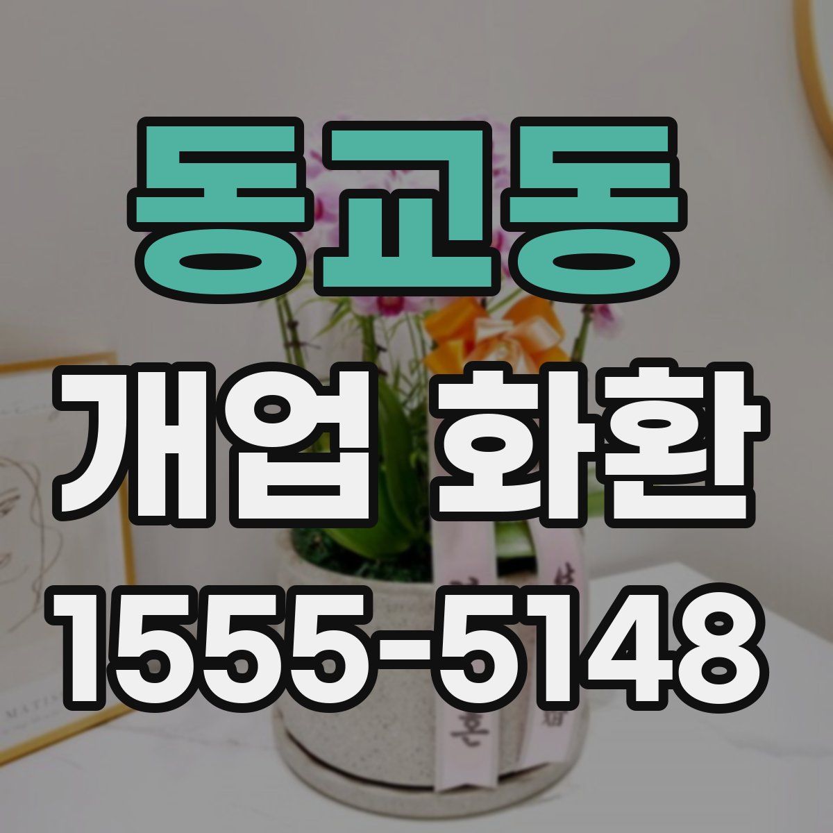 동교동 개업 화환
