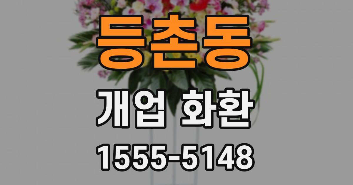 등촌동 개업 화환