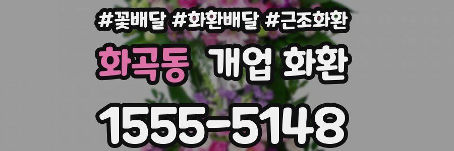 화곡동 개업 화환
