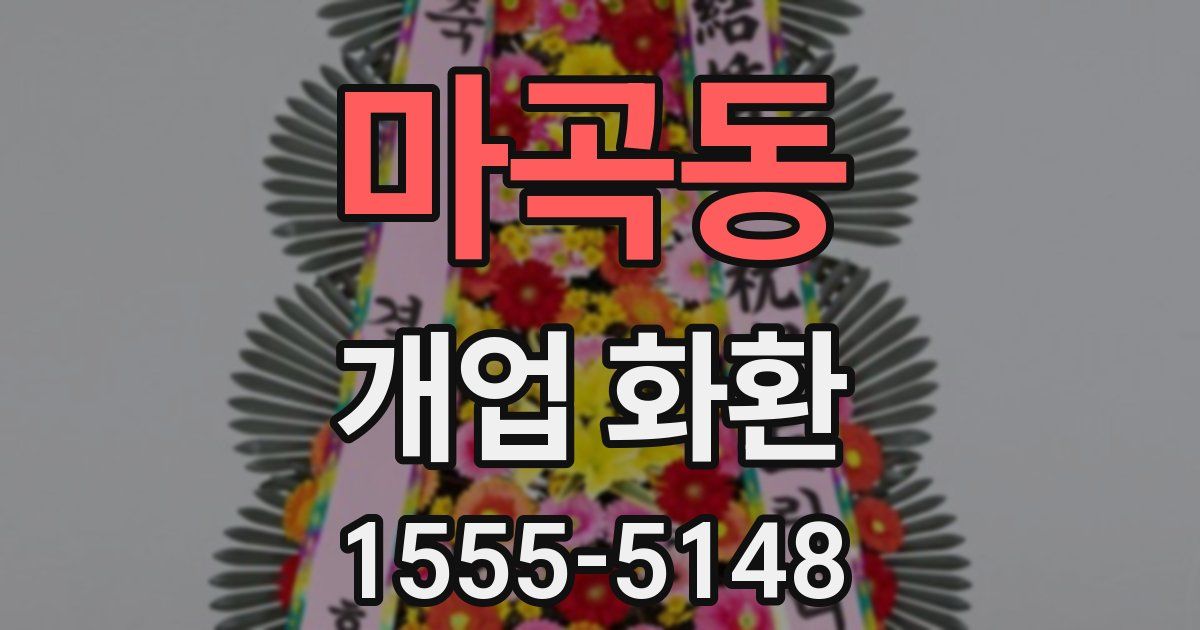 마곡동 개업 화환