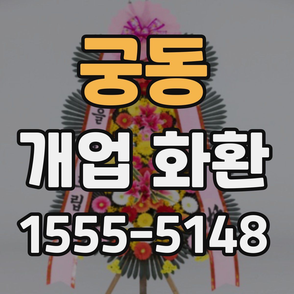 궁동 개업 화환