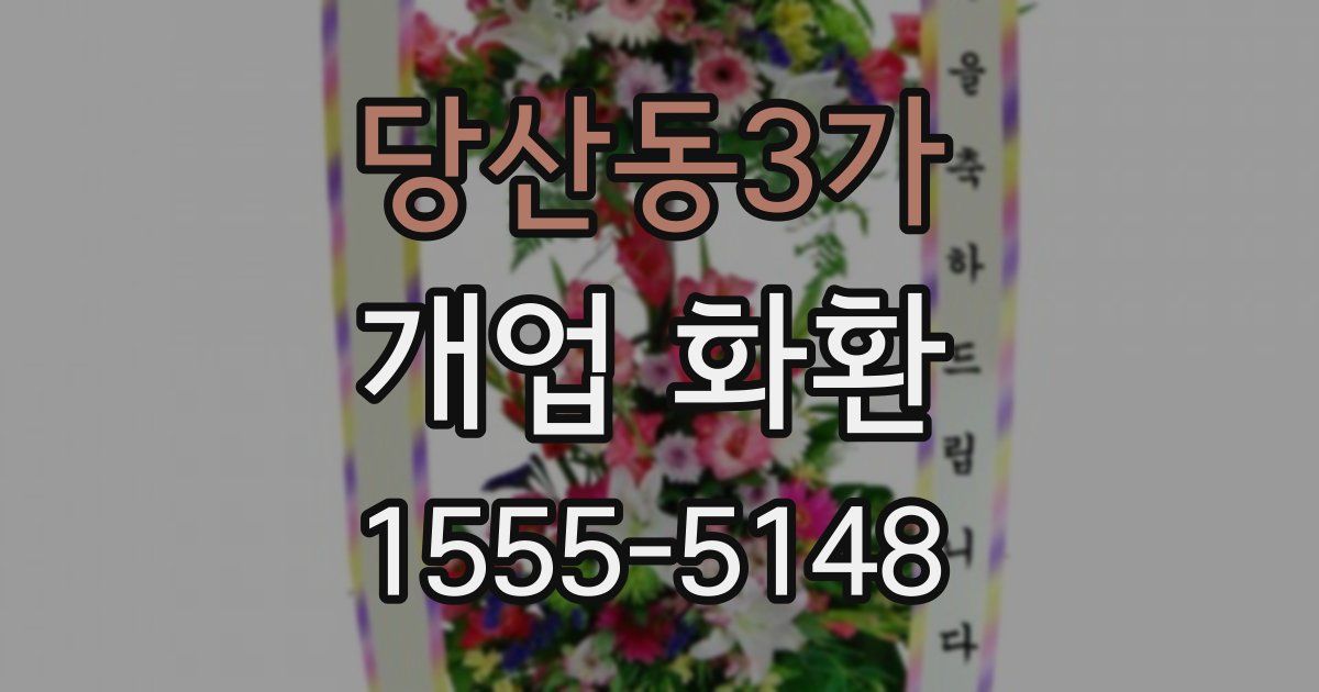 당산동3가 개업 화환