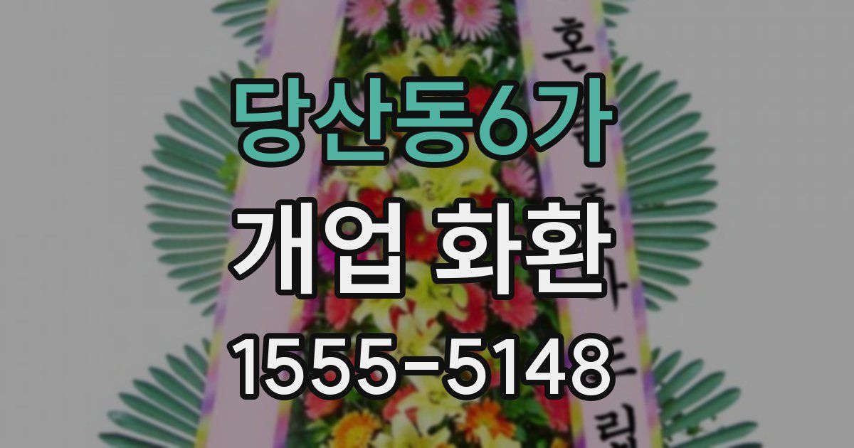 당산동6가 개업 화환