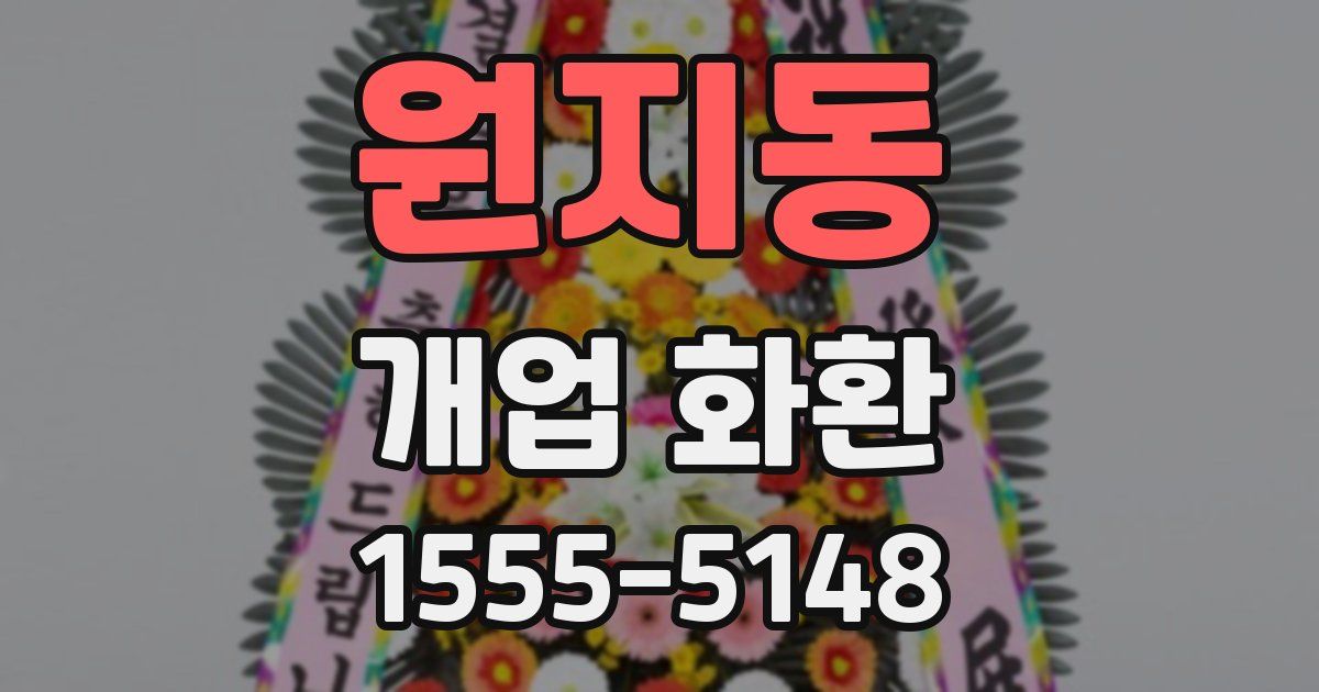 원지동 개업 화환