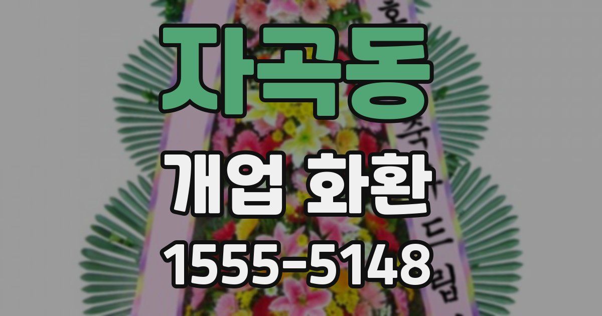 자곡동 개업 화환