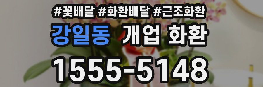 강일동 개업 화환