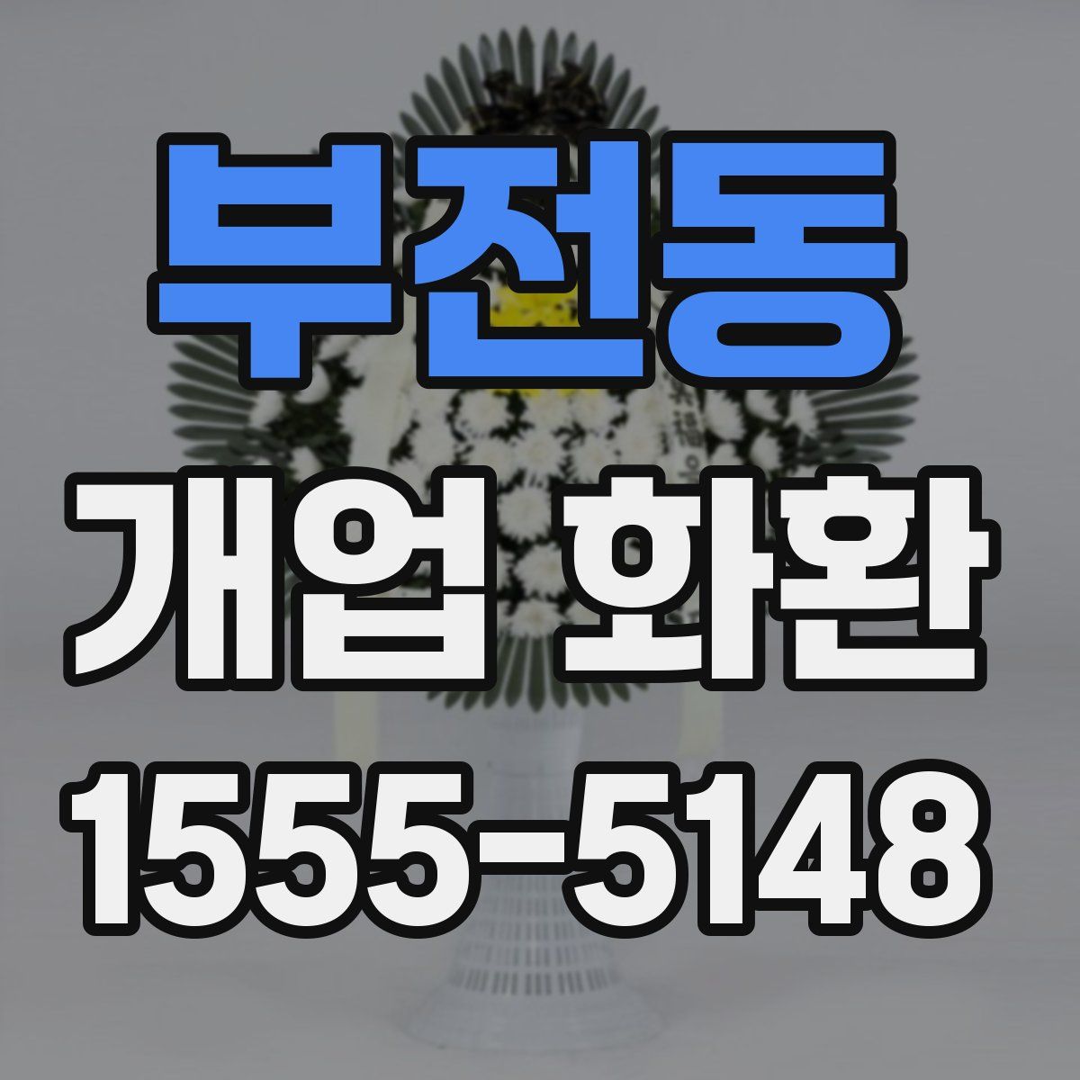 부전동 개업 화환