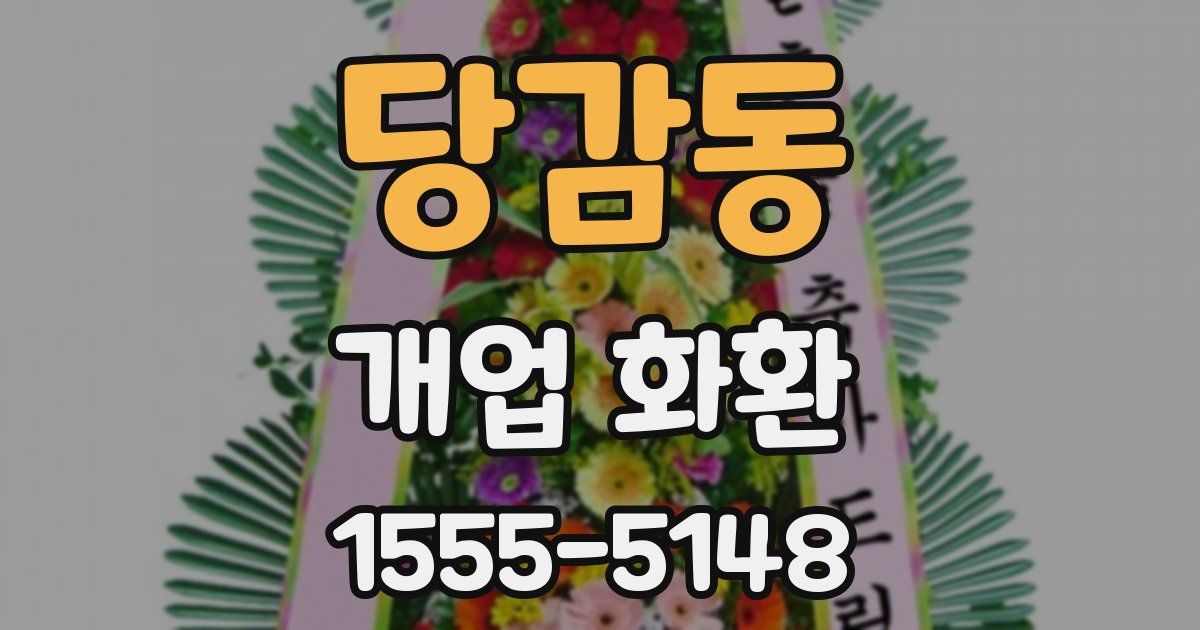 당감동 개업 화환
