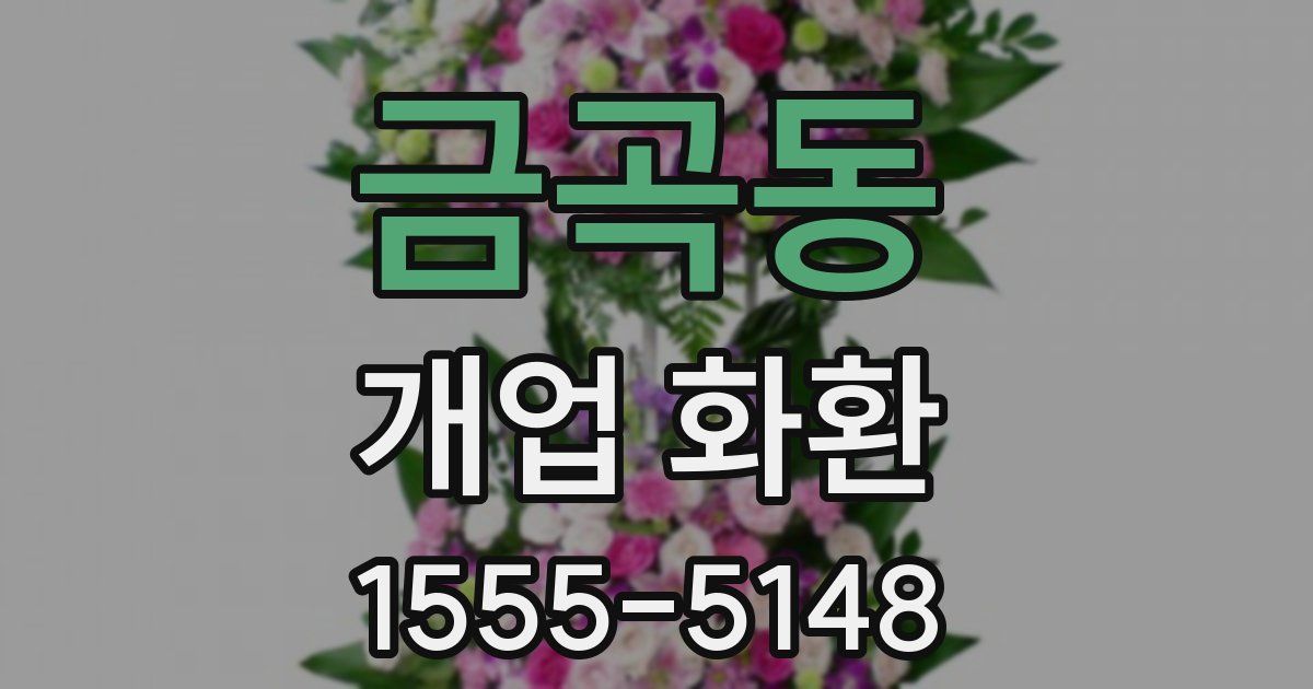 금곡동 개업 화환