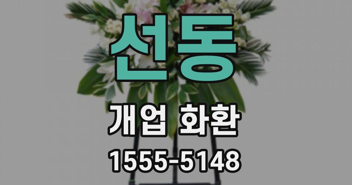 선동 개업 화환
