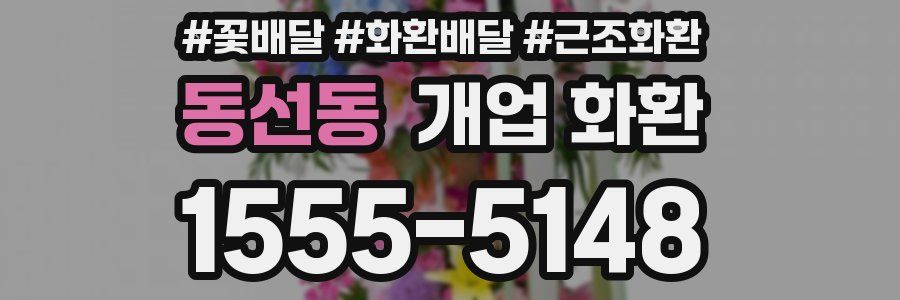 동선동 개업 화환