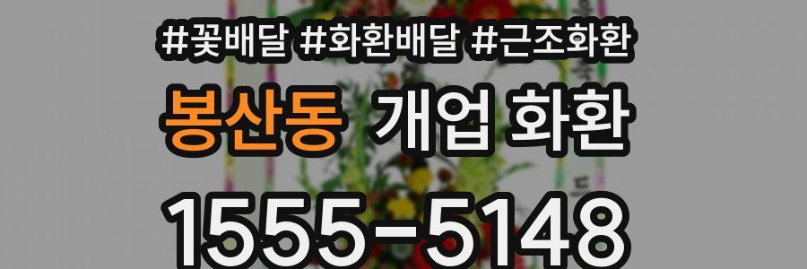 봉산동 개업 화환