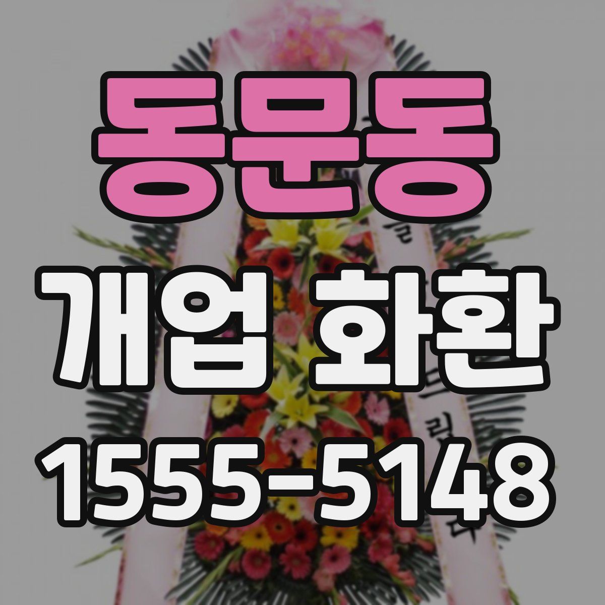 동문동 개업 화환