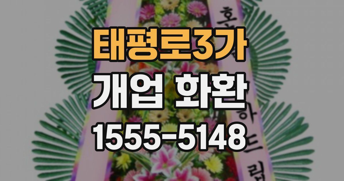 태평로3가 개업 화환