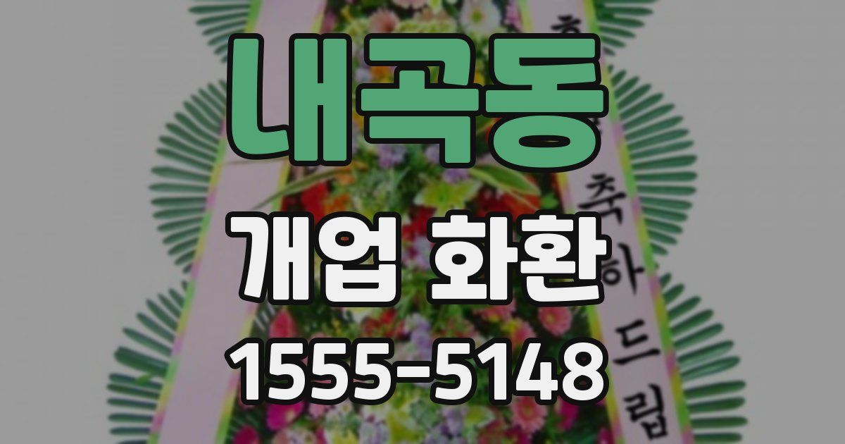 내곡동 개업 화환