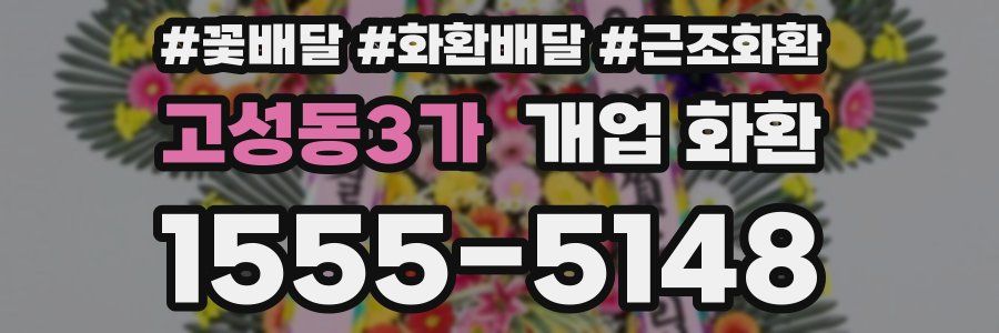고성동3가 개업 화환