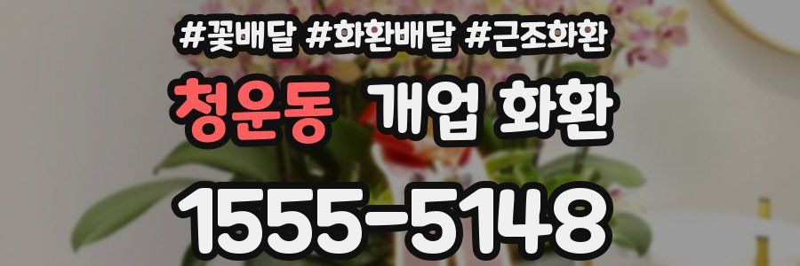 청운동 개업 화환