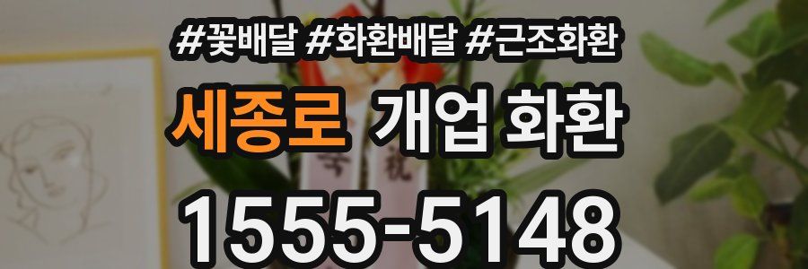 세종로 개업 화환