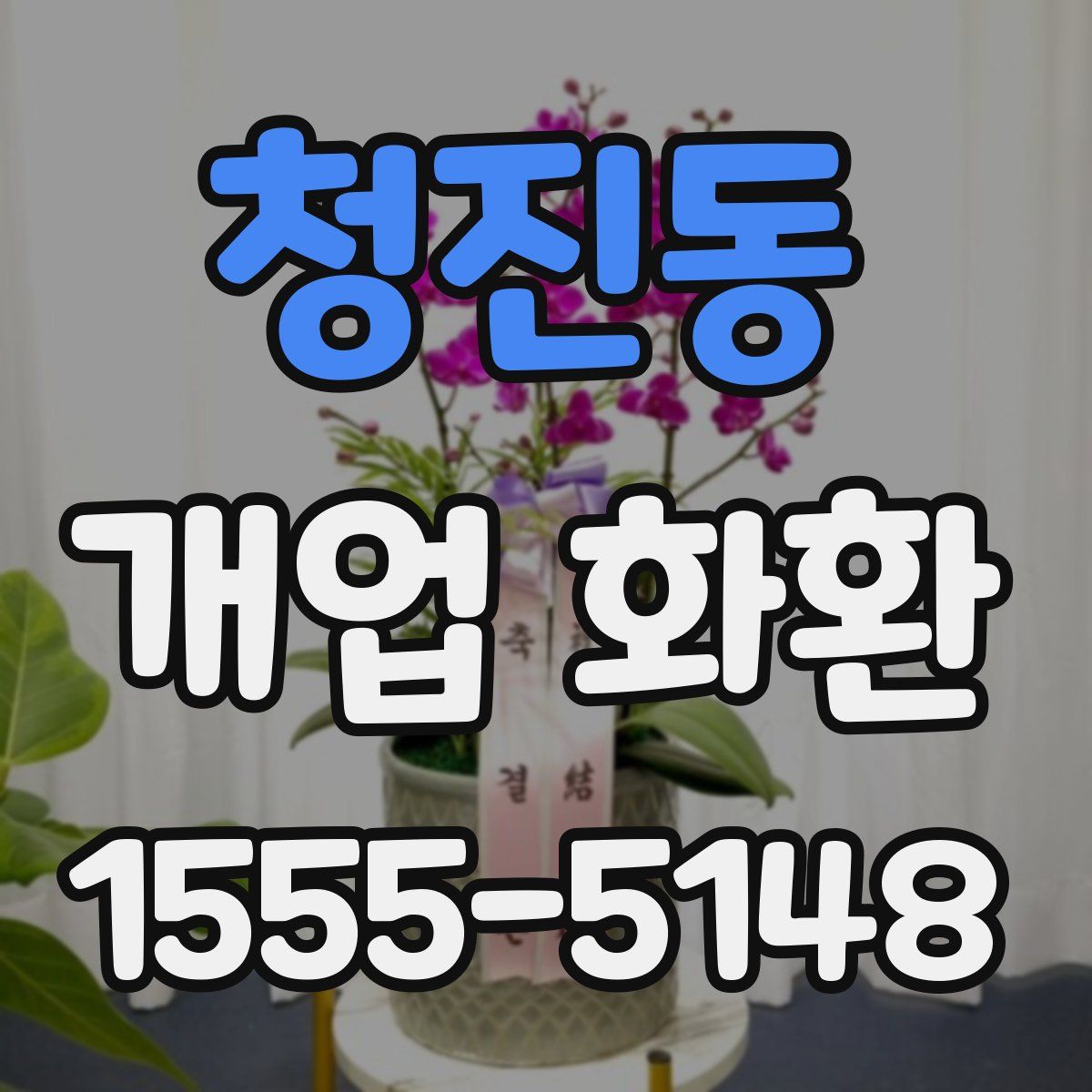 청진동 개업 화환