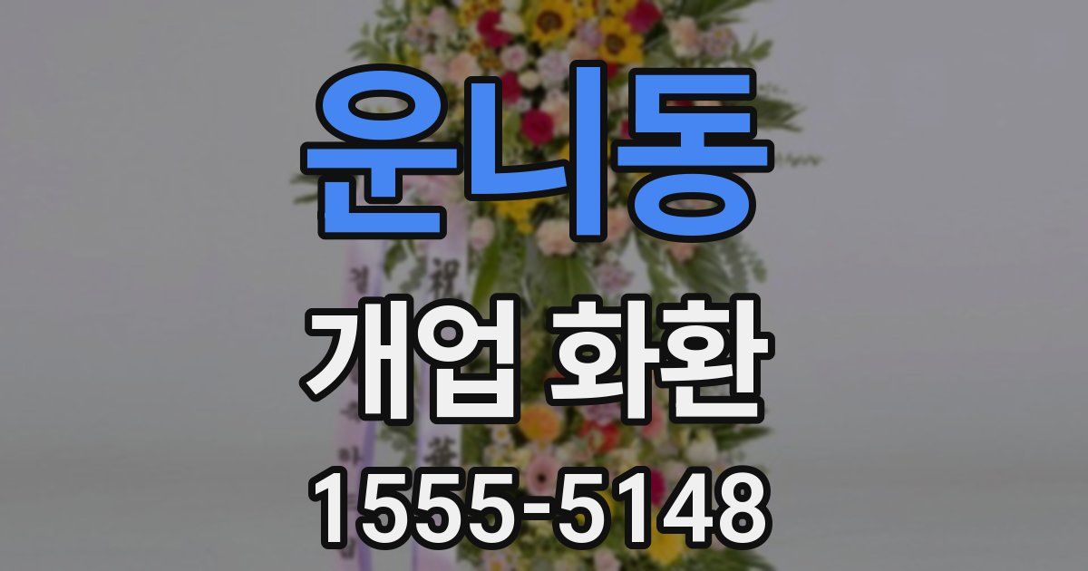 운니동 개업 화환