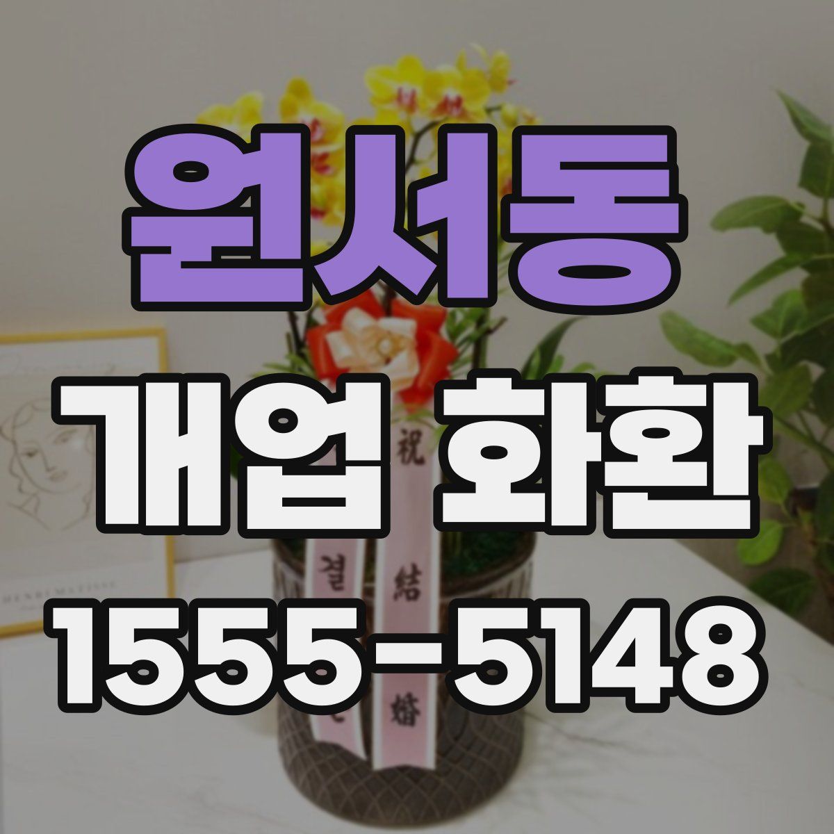 원서동 개업 화환