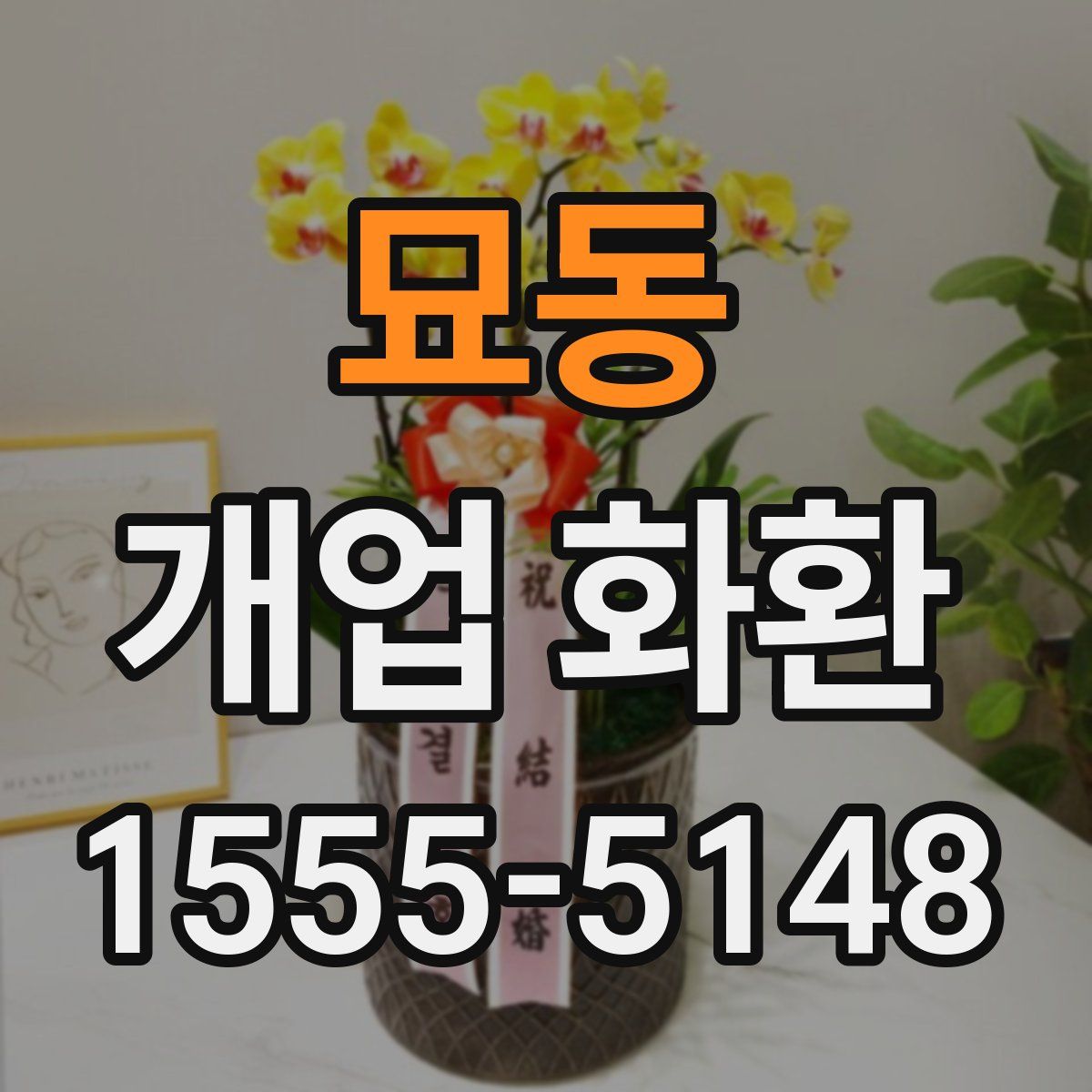 묘동 개업 화환