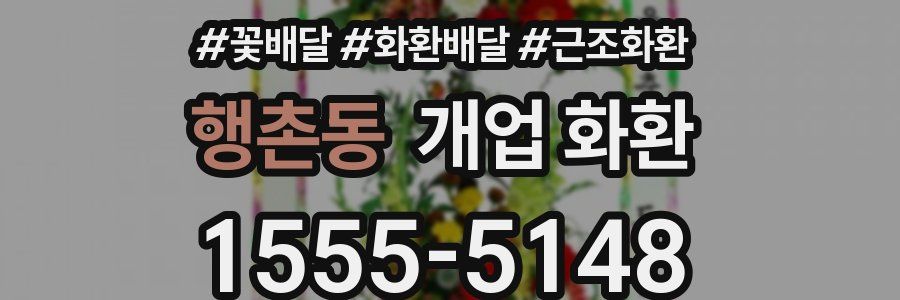 행촌동 개업 화환