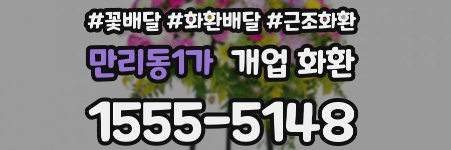 만리동1가 개업 화환