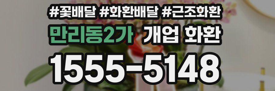 만리동2가 개업 화환