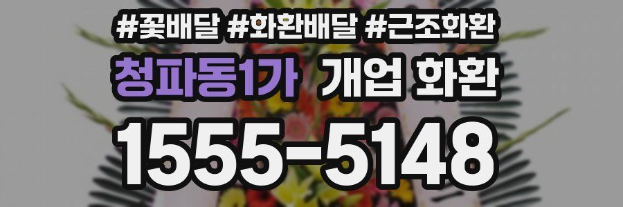 청파동1가 개업 화환