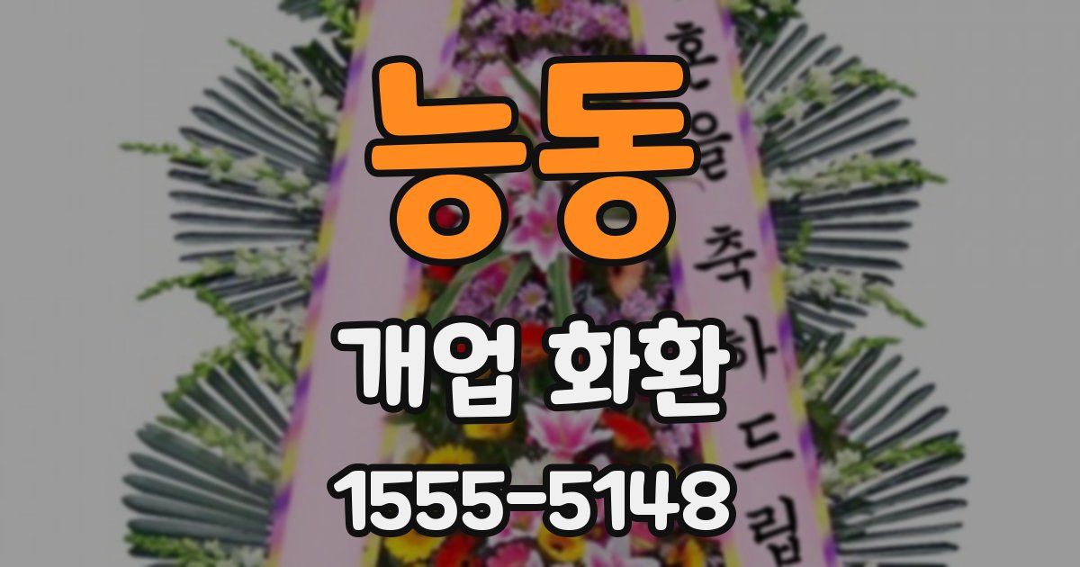 능동 개업 화환