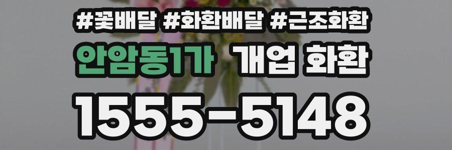 안암동1가 개업 화환