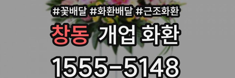 창동 개업 화환