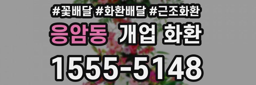 응암동 개업 화환