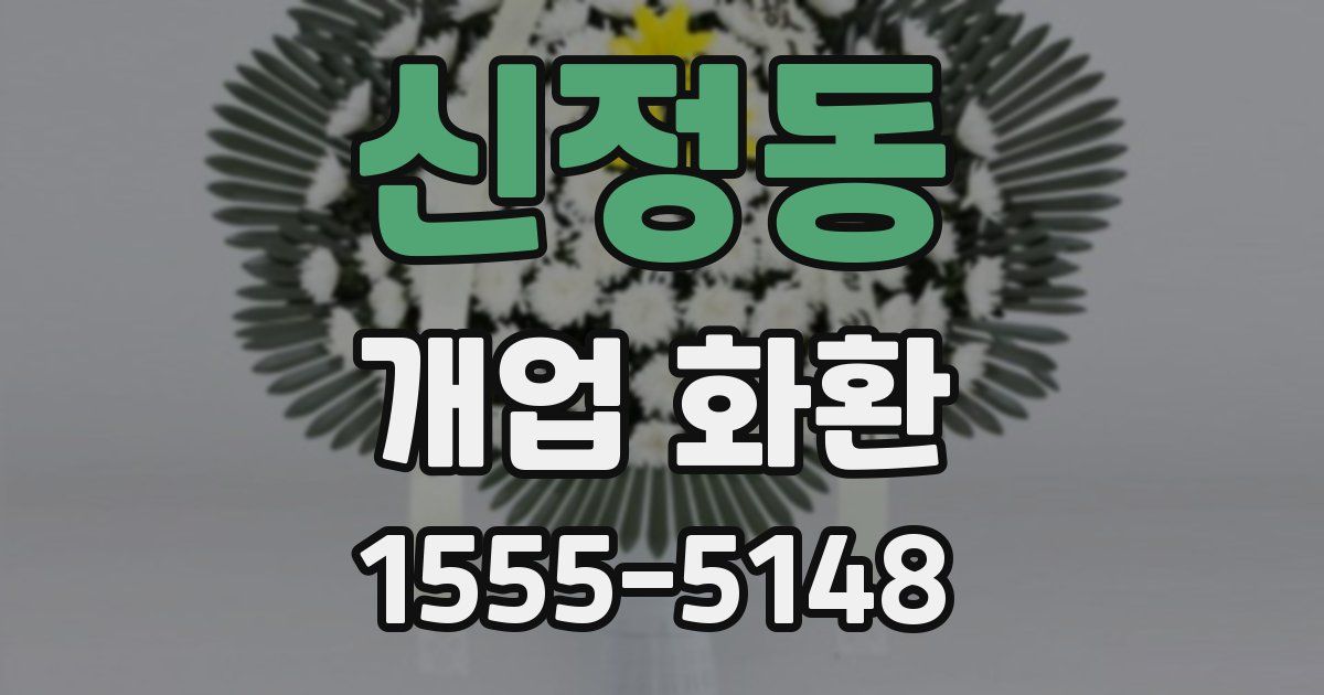 신정동 개업 화환