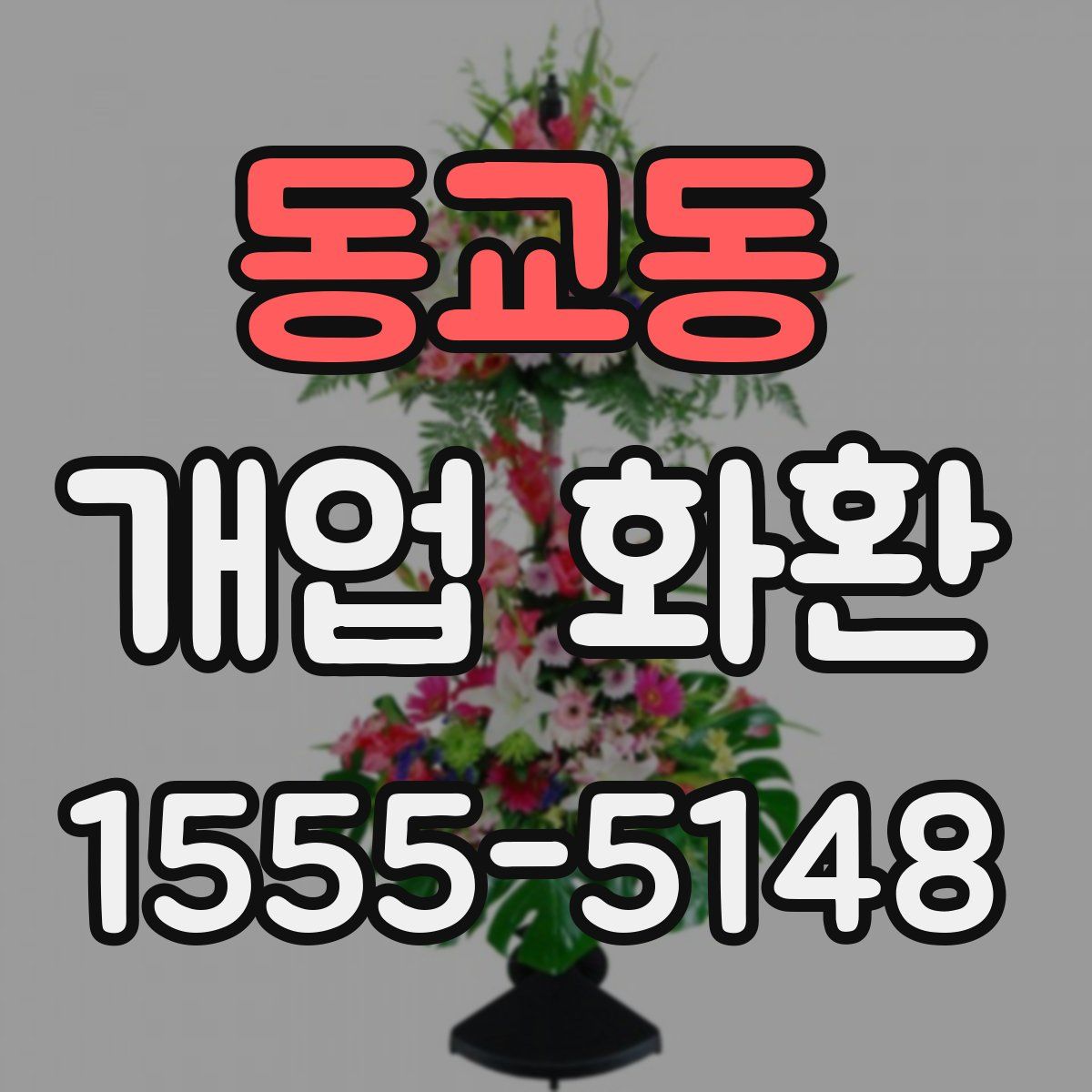 동교동 개업 화환