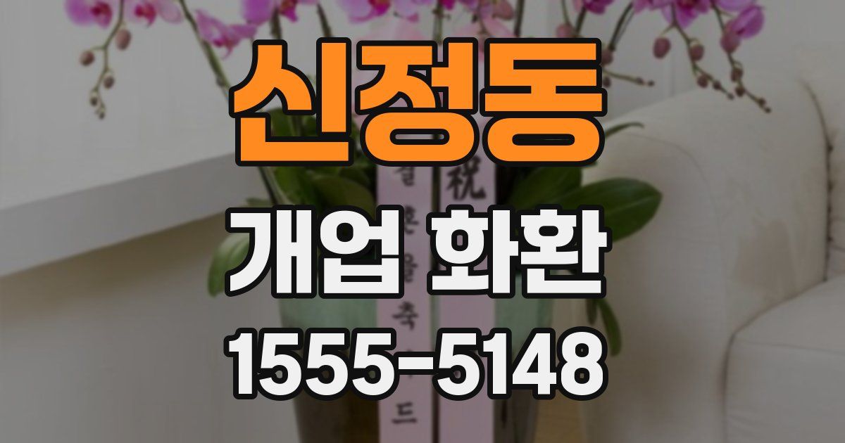 신정동 개업 화환