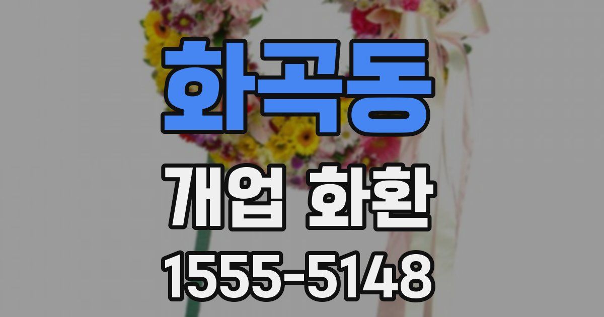 화곡동 개업 화환