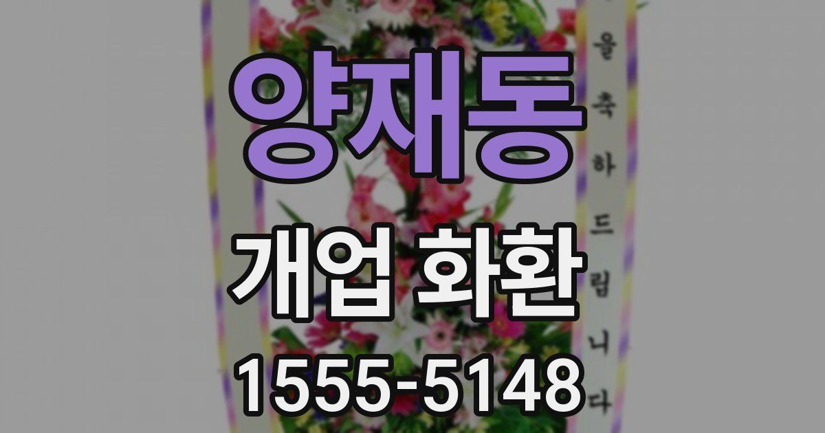 양재동 개업 화환