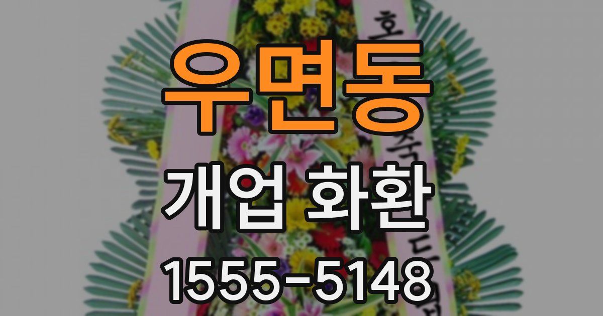 우면동 개업 화환
