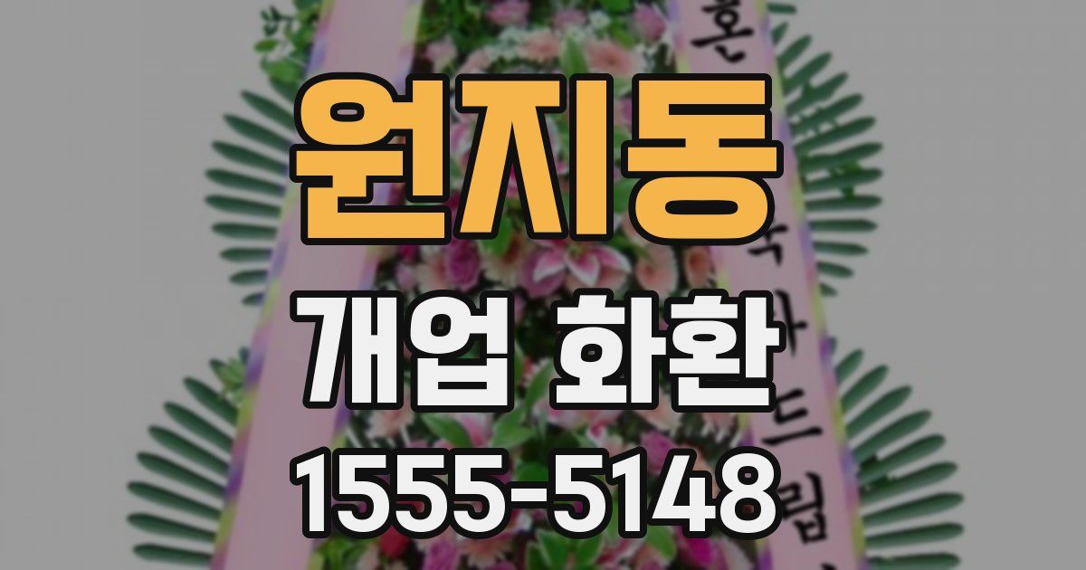 원지동 개업 화환