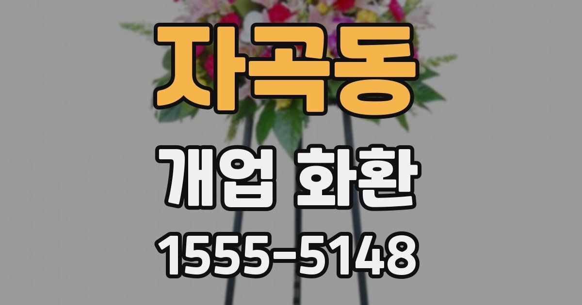 자곡동 개업 화환
