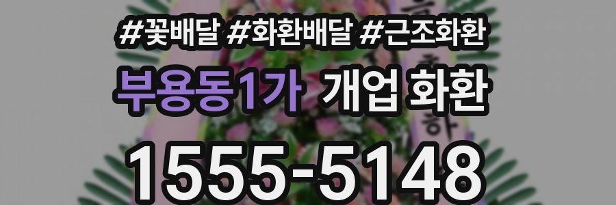 부용동1가 개업 화환