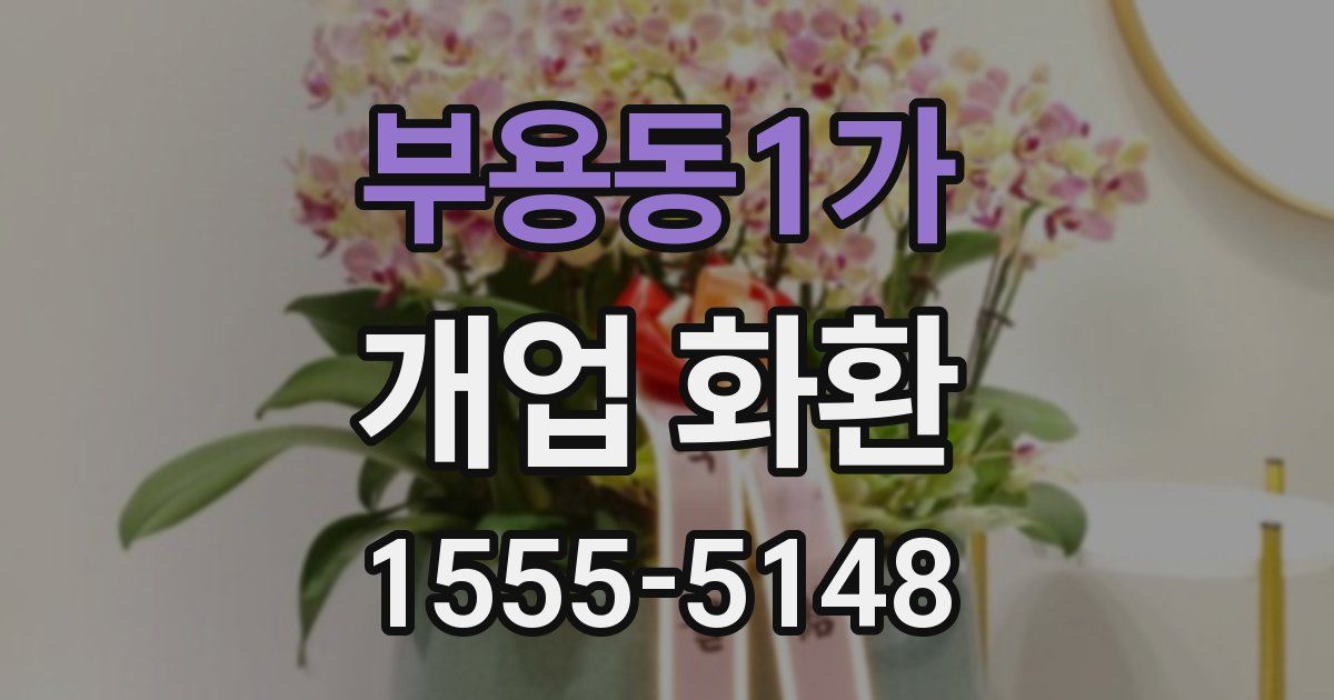부용동1가 개업 화환