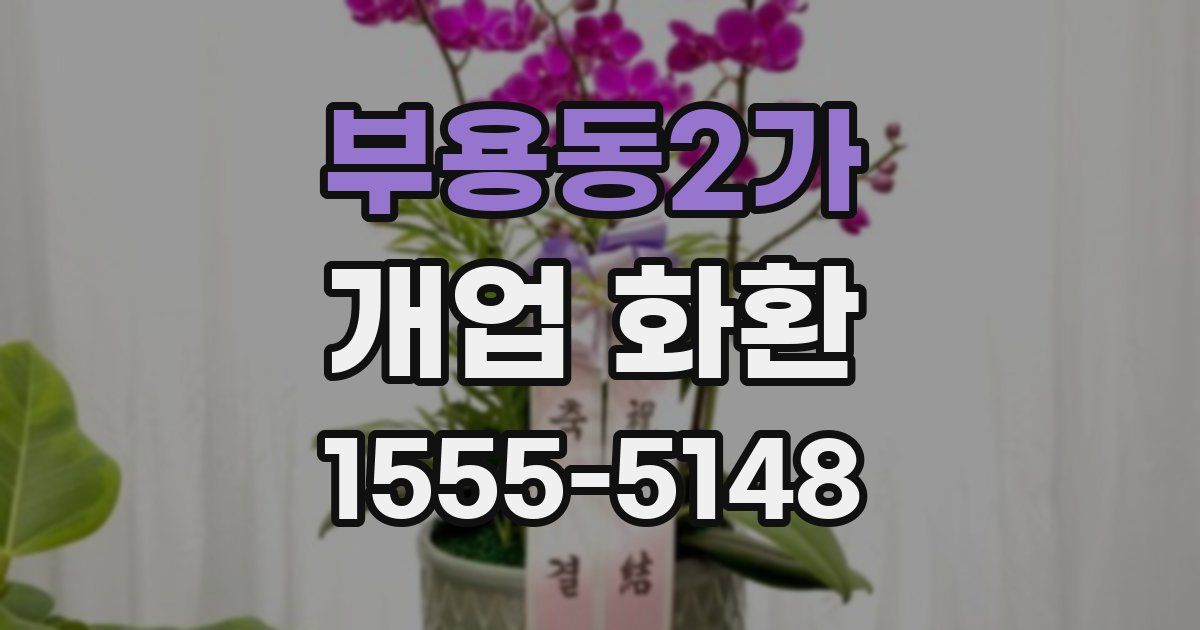 부용동2가 개업 화환